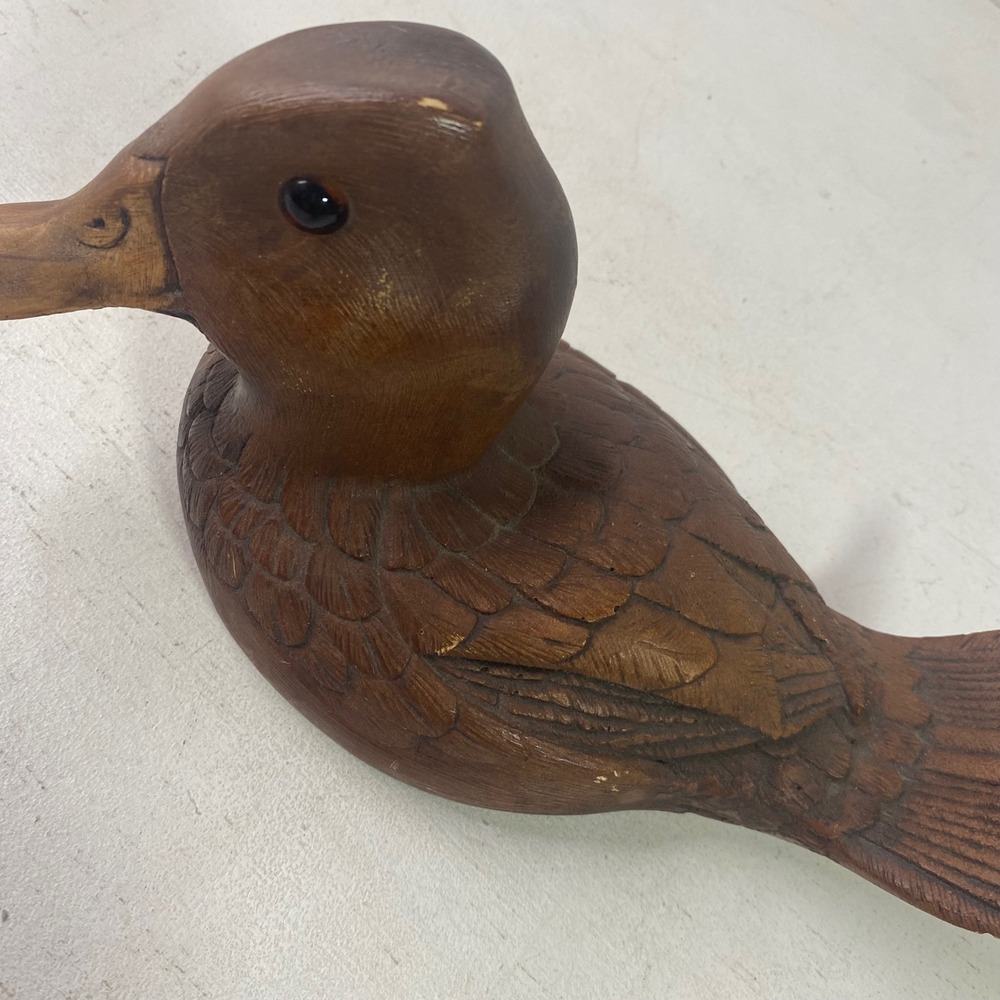 Vintage 1983 Ruddy Duck Decoy Sculpture Dr J.C. Huber Handcrafted Collectible - Picture 5 of 9